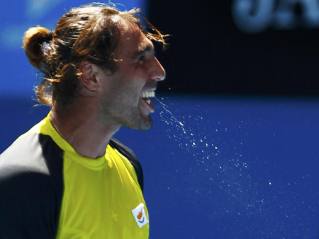 Interesting faces at Australian Open