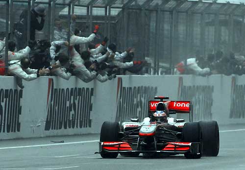 Button leads McLaren one-two in Chinese GP
