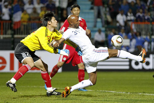 France loses 1-0 to China in World Cup warmup