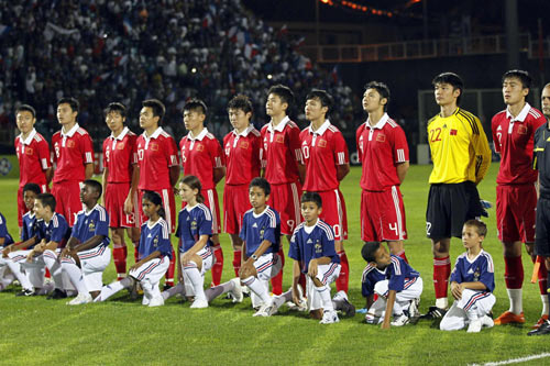 France loses 1-0 to China in World Cup warmup