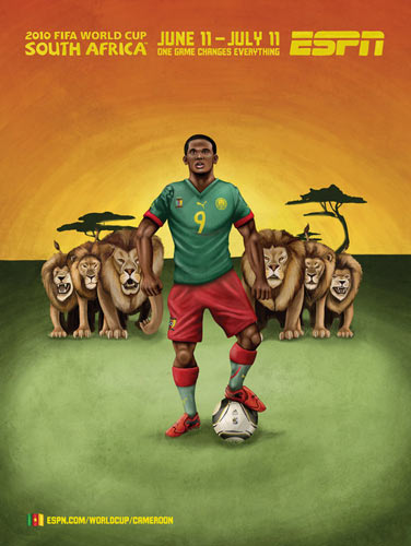 ESPN World Cup posters for 32 teams