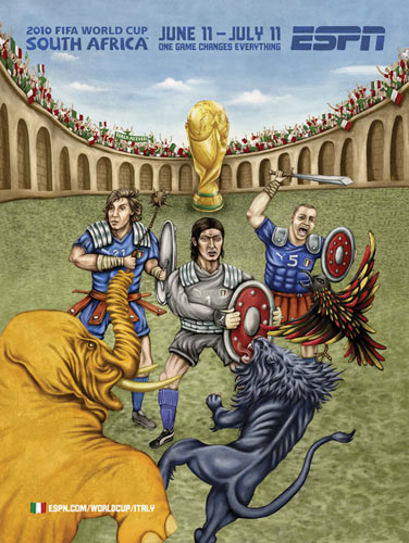 ESPN World Cup posters for 32 teams