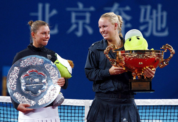 World No 1 Wozniacki claims title at China Open