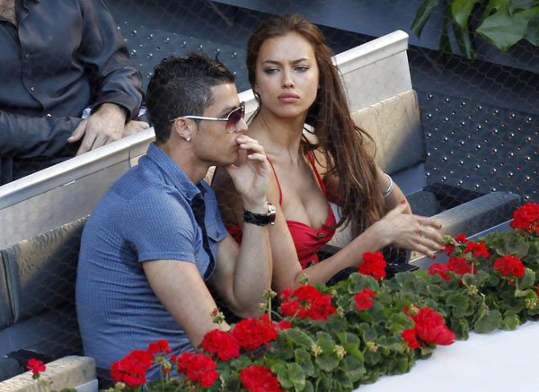 Ronaldo, Casillas couples spotted at Madrid open final