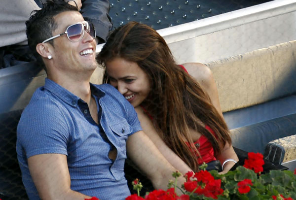 Ronaldo, Casillas couples spotted at Madrid open final