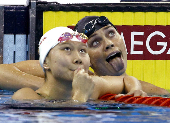 China's Zhao wins 100 backstroke world title