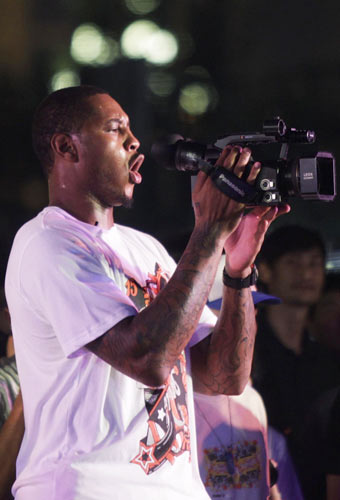 NBA players on promotional tour in China