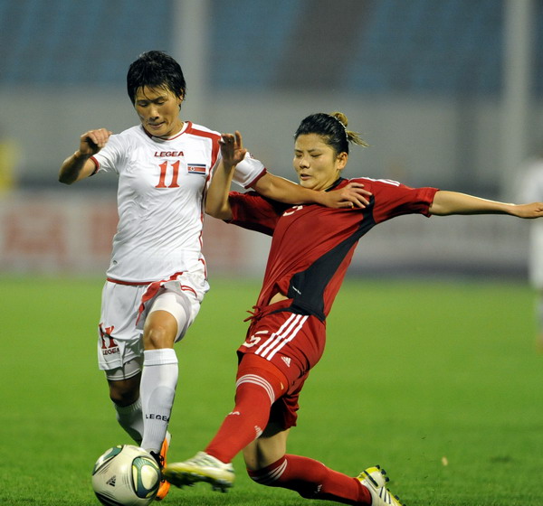 China ties DPRK at Olympic soccer qualifier