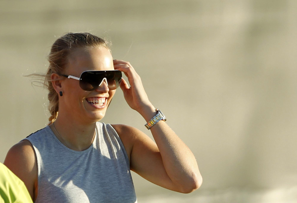 Wozniacki spotted with McIlroy's family at Dubai Open