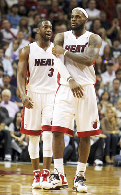 James, Wade lead Heat over Knicks