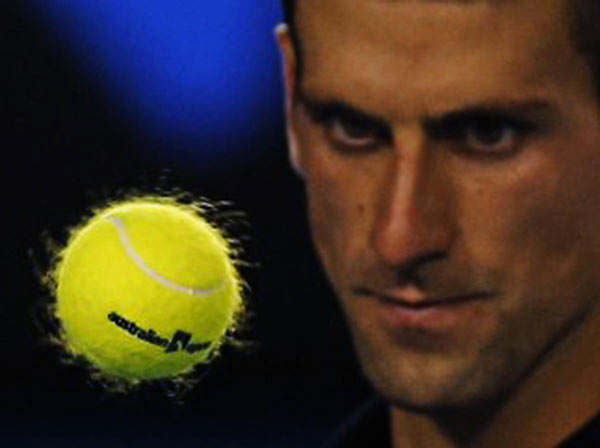 Djokovic's first hat-trick at Australian Open