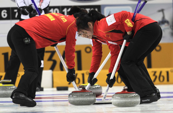 China claims second victory in curling world cup