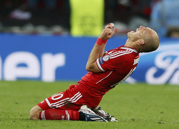 Robben shatters jinx as Bayern fulfill Euro champion dream