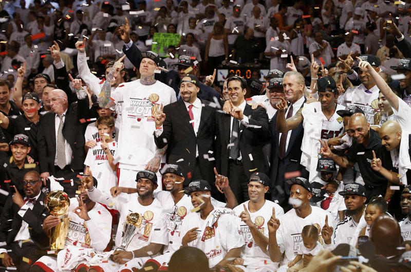 LeBron leads Heat to second straight title