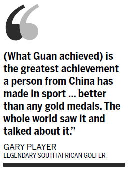 Guan aims to improve his game