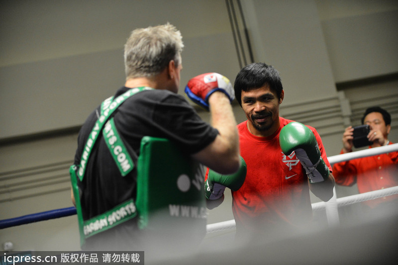 Pacquiao gears up for Rios showdown in Macau