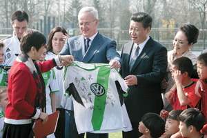 President Xi on the ball when it comes to sport