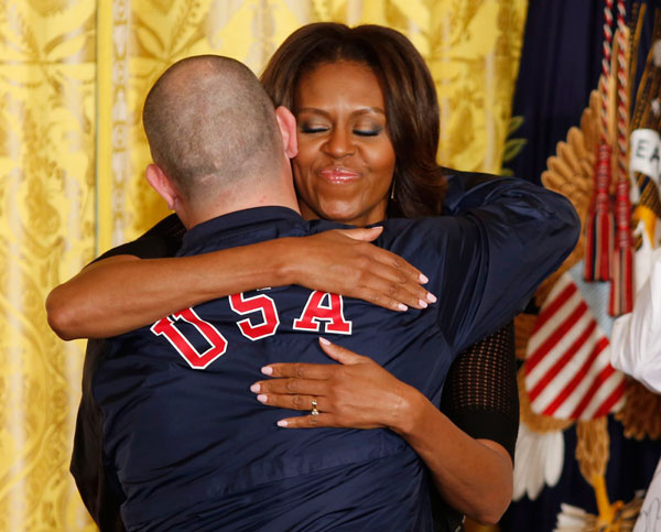 Olympic athletes get their White House moment