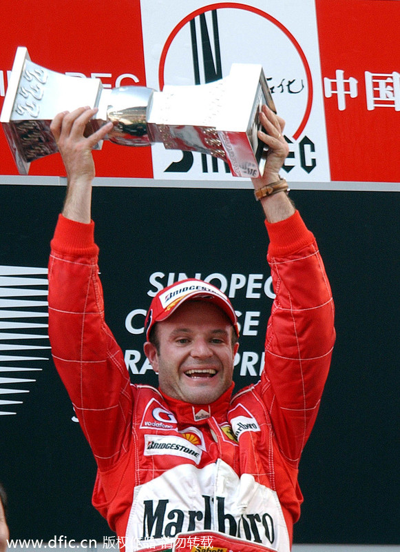 Formula One's champion moments in China