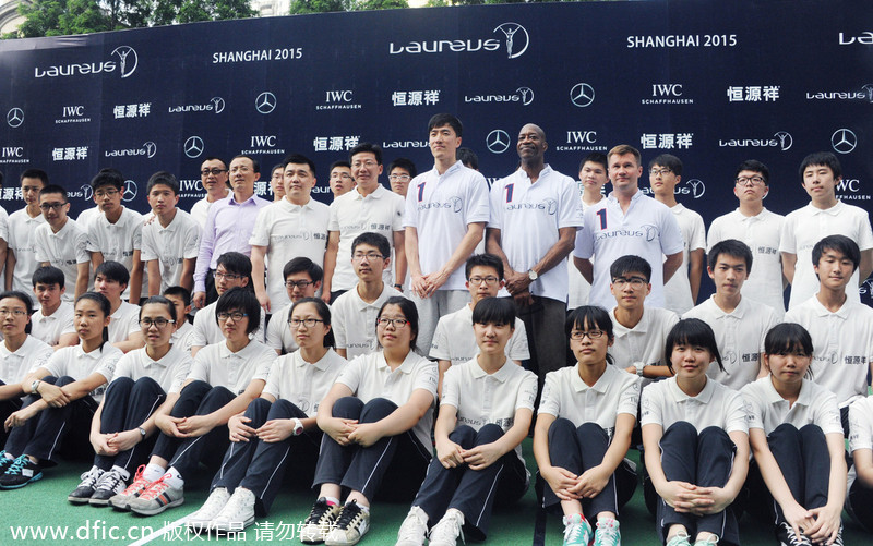 Liu Xiang promotes Laureus World Sports in Shanghai