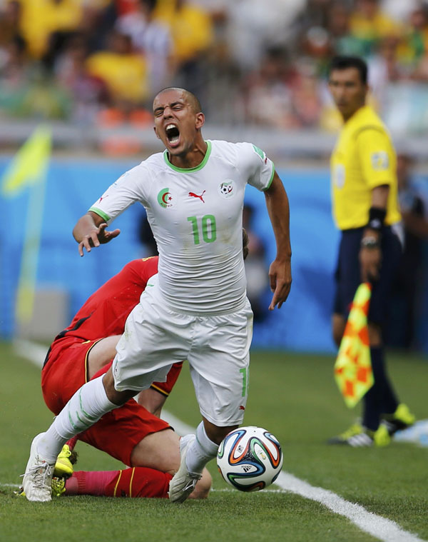 Belgium overcome stage fright to edge past Algeria 2-1