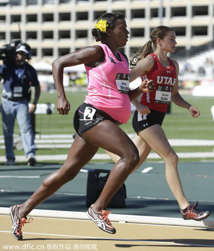 Pregnant runner Alysia Montano finishes 800