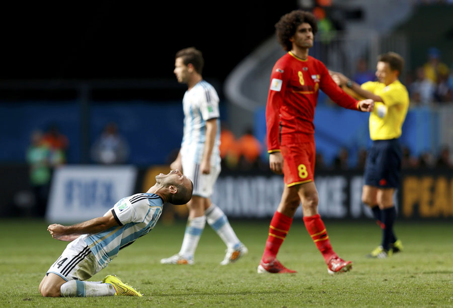 Higuain fires Argentina past Belgium into semis