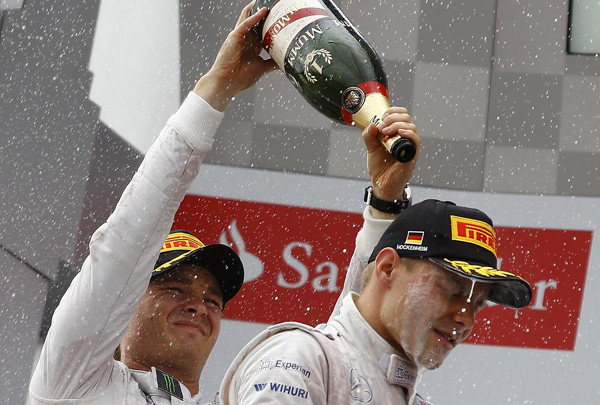 F1 championship leader Rosberg wins German GP