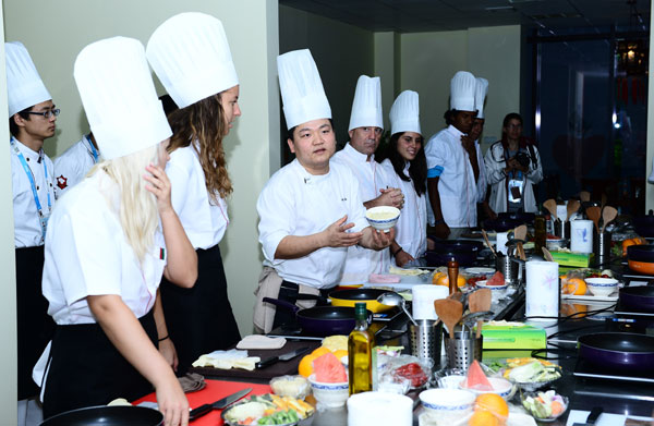 Food party at Youth Olympic Village