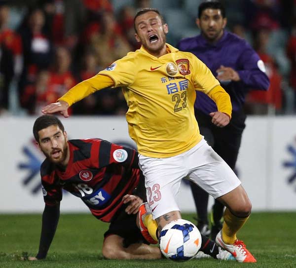 Western Sydney beats Guangzhou 1-0 in 1st leg