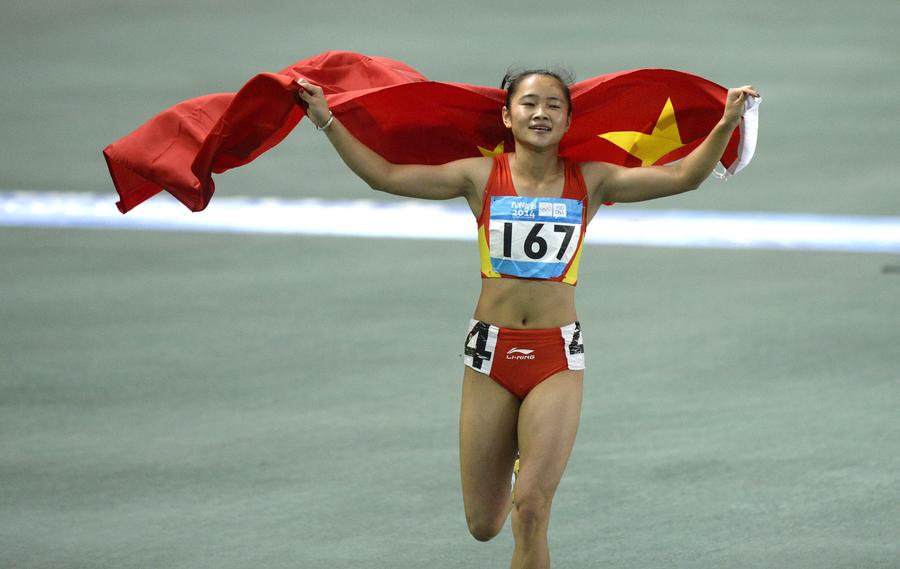 China's Liang wins gold medal in women's 100m at Youth Olympics