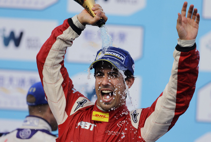 Lucas di Grassi wins 1st-ever electric car race in Beijing