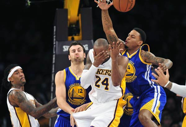 Warriors beat Lakers 136-115 despite Kobe's 44