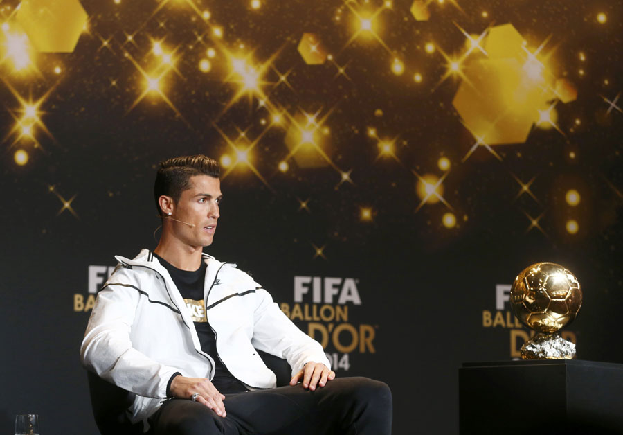 Ronaldo leaves Messi in shade with 3rd Ballon d'Or