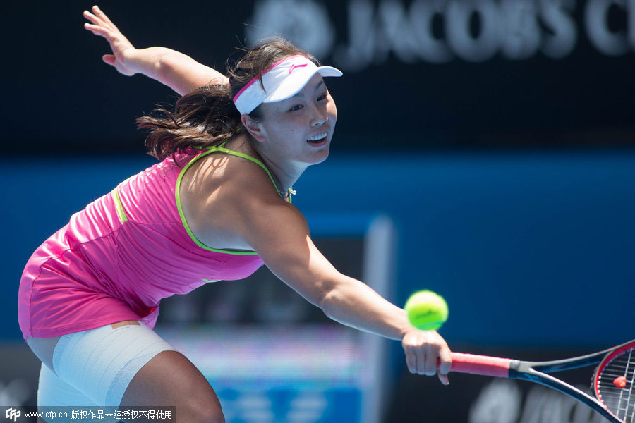 Sharapova downs Peng Shuai in Australian Open