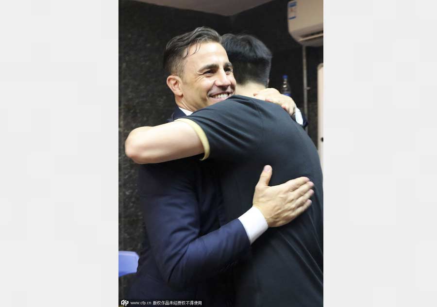 Cannavaro's Evergrande life in photos