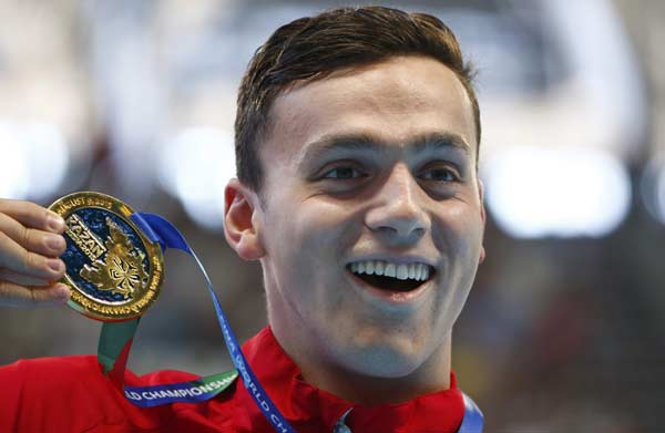 Britain' s Guy beat Sun Yang in 200m free