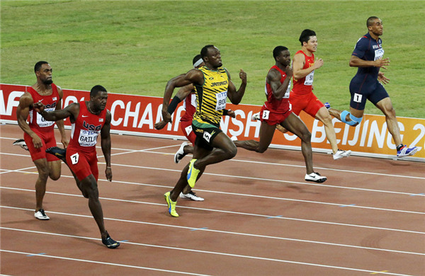 Bolt beats Gatlin to win 100m gold