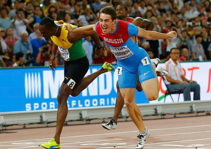 Shubenkov of Russia wins 110m hurdles at worlds
