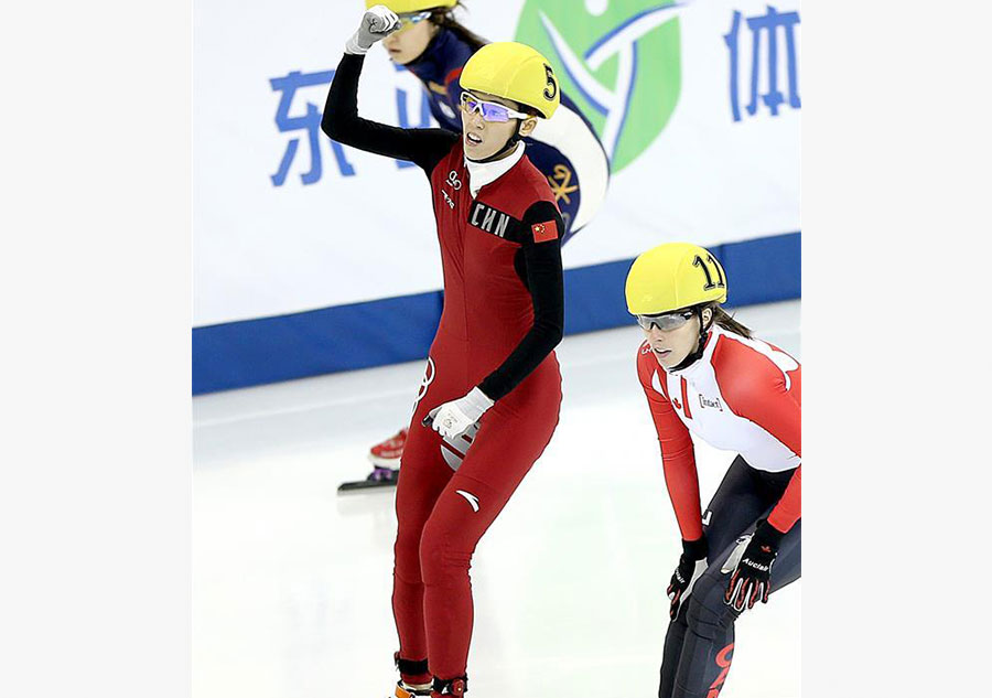 China's Fan wins women's 500m at ISU World Cup Short Track