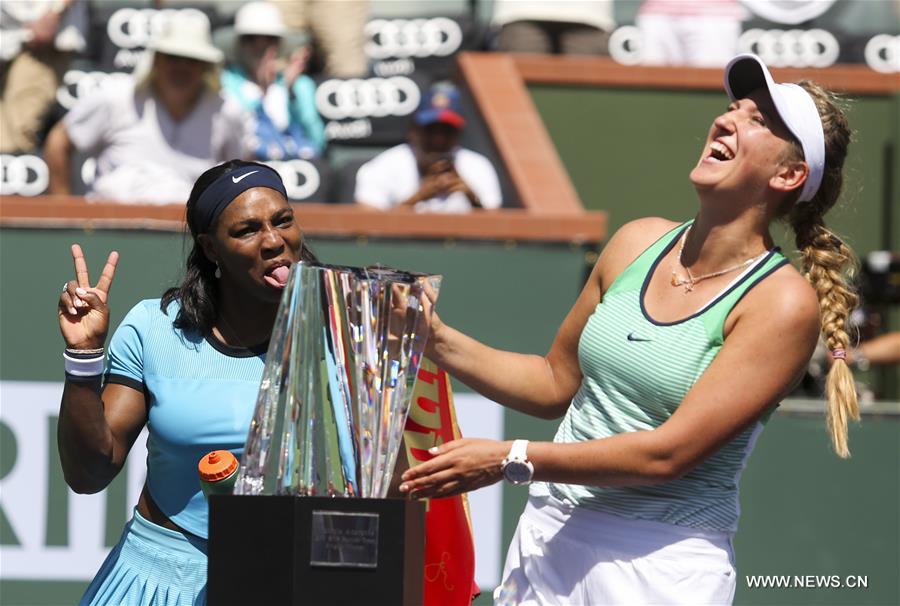 Azarenka beats Serena Williams to win Indian Wells final