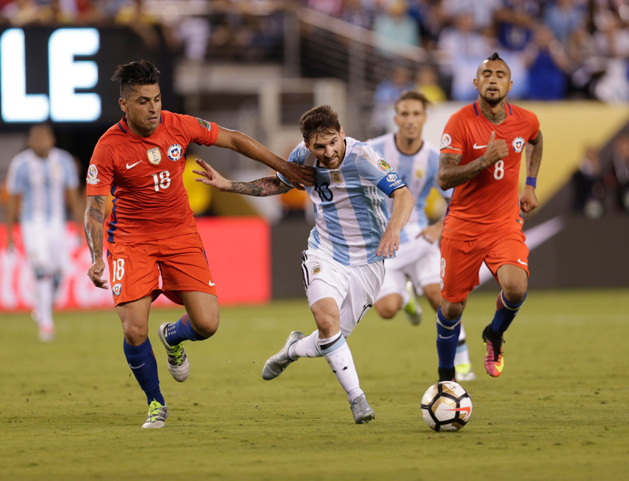 Chile beats Argentina on penalty kicks to win Copa America