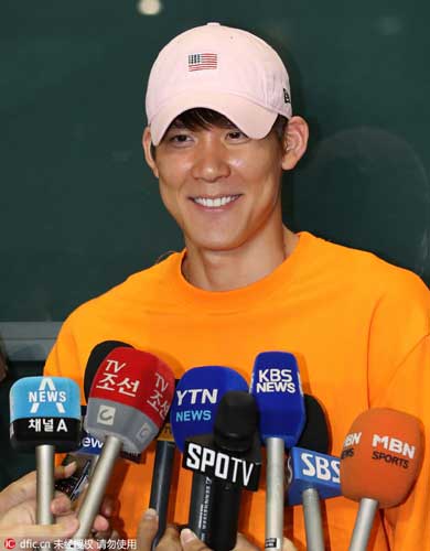 Park Tae-hwan in great mood after Olympic ban lifted