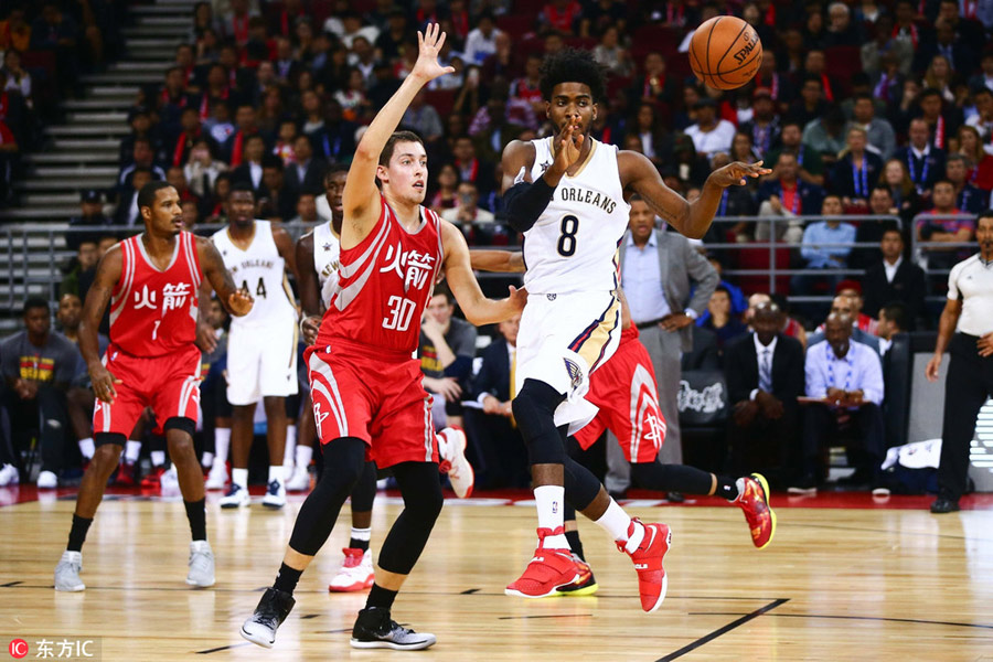 Houston Rockets defeats New Orleans Pelicans 116-104 in NBA Beijing match