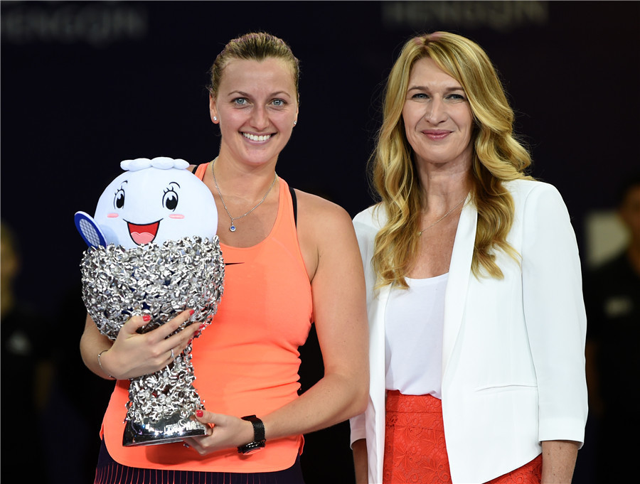 Kvitova claims Elite Trophy, China's Xu helps lift doubles' trophy