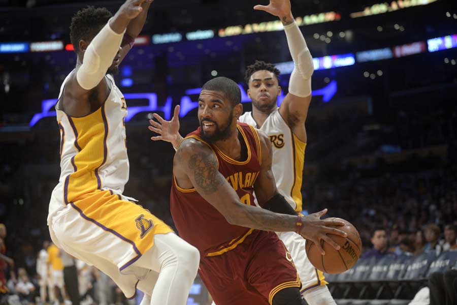 Kyrie gets 46, but Cavaliers barely beat Lakers, 125-120