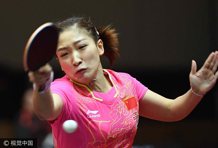 Chinese players dominate table tennis world champs