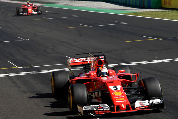 Sebastian Vettel wins Hungarian F1 Grand Prix
