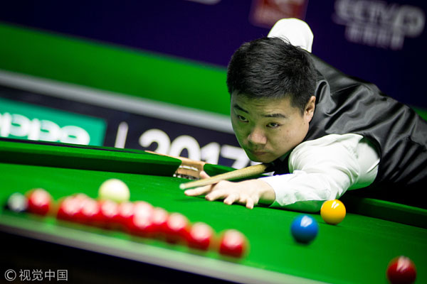 O'Sullivan, Ding Junhui eliminated at first round of World Snooker International Championship