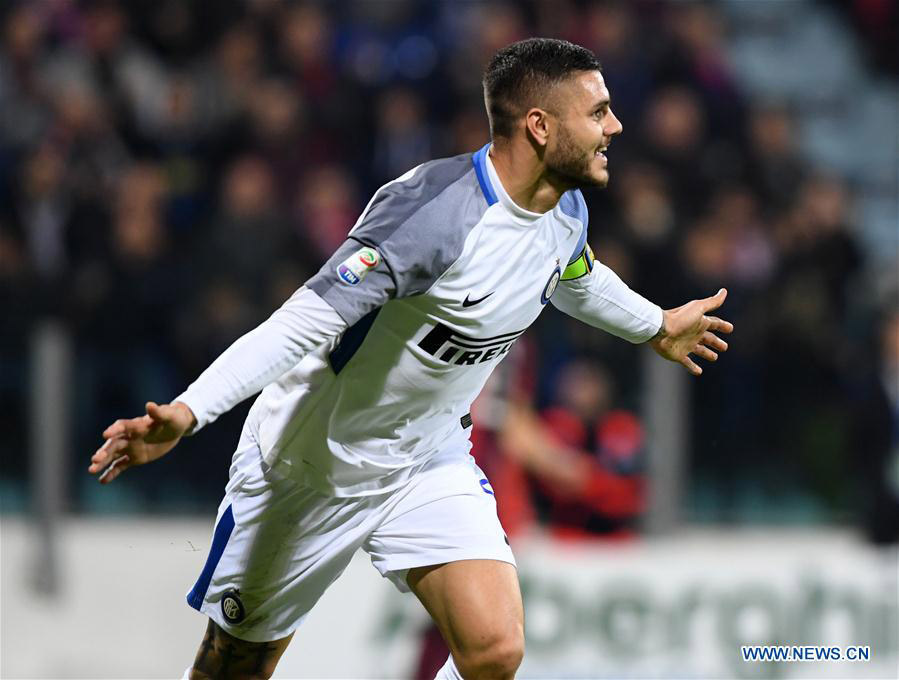 Inter Milan beats Cagliari 3-1 at Serie A soccer match